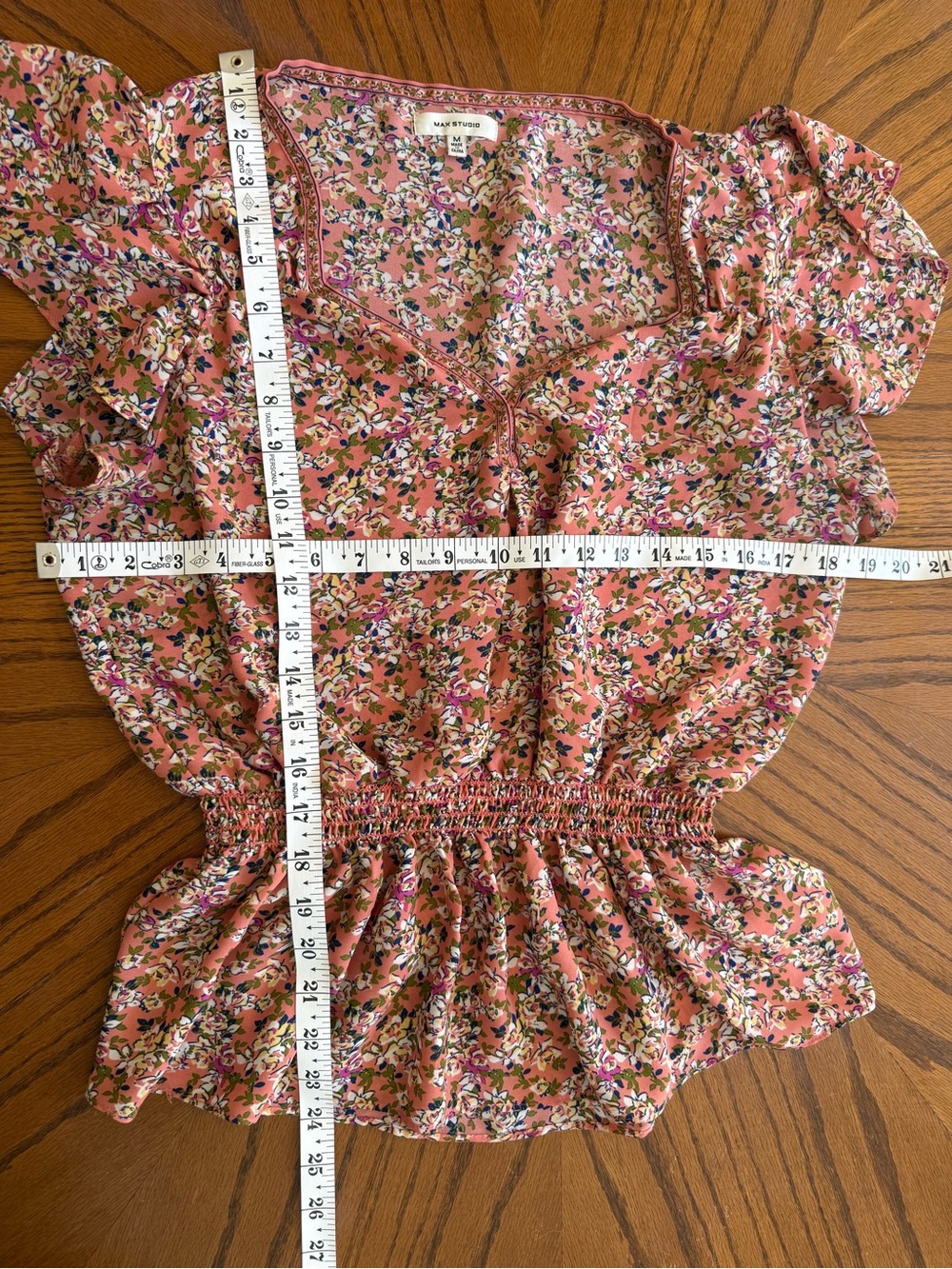 Max Studio Floral Print Blouse - Picture 6 of 6